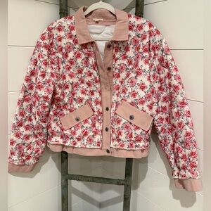 New POL 48 hr jacket sale: “The suzette”Floral Pink bomber Jacket